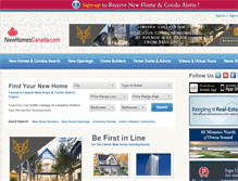 Tablet Screenshot of newhomescanada.com